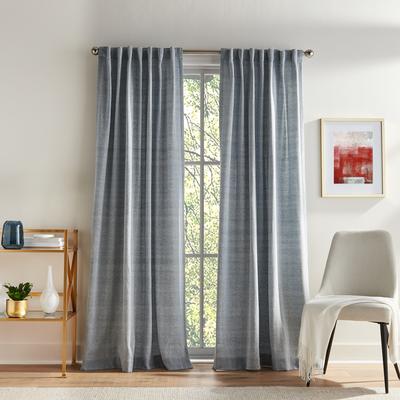 Tommy Hilfiger Herringbone Curtain Panel Pair