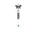 Q-Max 46" Long Green Butterfly Wind Chime with Gem