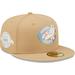 Men's New Era Tan Cincinnati Reds 1988 MLB All-Star Game Sky Blue Undervisor 59FIFTY Fitted Hat