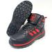 Adidas Shoes | Adidas Chasker Black Varsity Red Leather Trail Hiking Sneaker Boot Mens Size 9 | Color: Black/Red | Size: 9