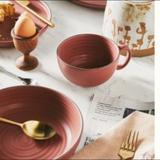 Anthropologie Dining | Anthropologie Llana Matte Mug Set Of 4 | Color: Red | Size: Os