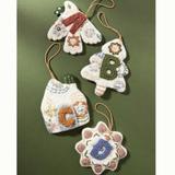 Anthropologie Holiday | Anthropologie | Felt "P" Monogram Unity Ornament | Color: Brown/Cream | Size: Os