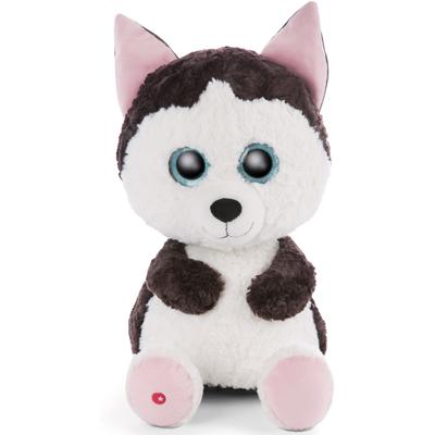 Kuscheltier NICI "Glubschis, Husky Barkley, 45 cm", schwarz (schwarz, weiß), Plüschfiguren, KinderH:45cm, Plüsch, Polyester, H:45cm Image