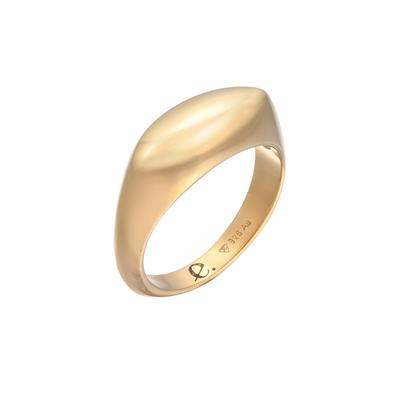 Elli PREMIUM Siegelring Marquise Design 925 Silber rhodiniert 52 Damen Image