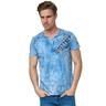 T-Shirt RUSTY NEAL Gr. XL, blau Herren Shirts im coolen Used-Look-Design