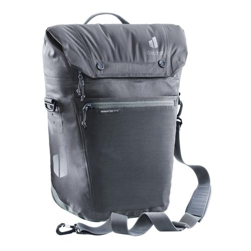 „Satteltasche DEUTER „“MAINHATTAN 17+10″“ Taschen grau (anthrazit) Satteltaschen“