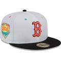 Men's New Era White/Black Boston Red Sox 2018 World Series Champions Neon Eye 59FIFTY Fitted Hat