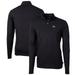 Men's Cutter & Buck Black Jackson State Tigers Big Tall Virtue Eco Pique Recycled Quarter-Zip Pullover Top