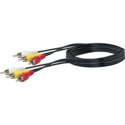 Schwaiger Gmbh - Schwaiger Video Anschlusskabel Cinch CIK5015 533 schwarz, 1,5m, 3x Cinch Stecker / Image