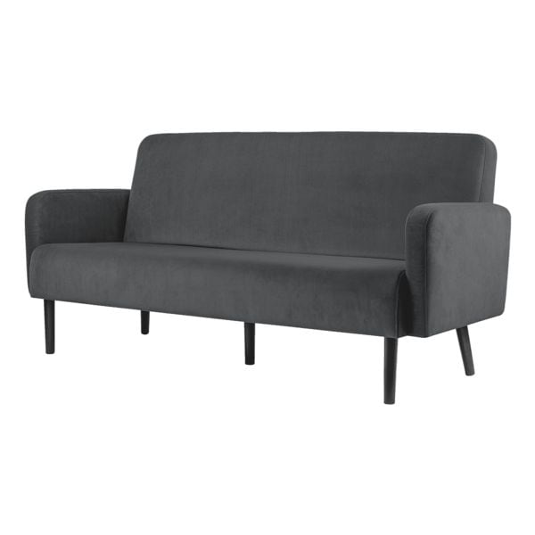 meet 3-Sitzer-Sofa »Lisboa« Samtbezug grau, 176x83x55 cm