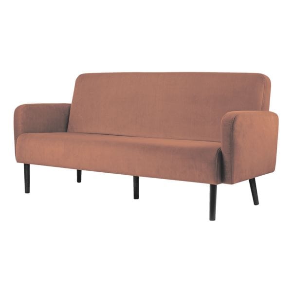 meet 3-Sitzer-Sofa »Lisboa« Samtbezug braun, 176x83x55 cm