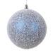 Vickerman 689325 - 4.75" Blue Matte Snow Ball Christmas Tree Ornament (4 Pack) (MT220302)
