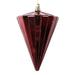 Vickerman 690246 - 6" Shiny Burgundy Cone Christmas Tree Ornament (3 Pack) (MT224165)