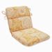 Pillow Perfect Outdoor/ Indoor Addie Egg Yolk Rounded Corners Chair Cushion