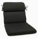 Pillow Perfect Outdoor Solid Rounded Corners Chair Cushion with Sunbrella Fabric