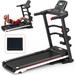 Ksports 16 Inch Wide Foldable Home Treadmill w/Bluetooth & Fitness Tracking App - 80.47