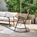 Costway Folding Zero Gravity Rocking Chair Rocker Porch Outdoor Patio