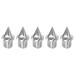 5pcs Track Spikes 1/4 Inch Carbon Steel Lightweight for Track Shoes, Silver Tone - Silver Tone