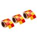 Reflective Tape, 3 Roll 10 Ft x 2-inch Safety Tape Reflector, Square Yellow Red - Square Yellow Red