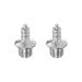 2pcs Track Spikes 7mm Hard Steel Jumping Nails for Track Shoes, Silver Tone - Silver Tone