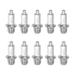 10pcs Track Spikes 3/8 Inch Alloy Steel Replacement, Silver Tone - Silver Tone