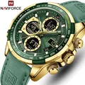 Nouvelles montres NAVIFORCE de marque de luxe en cuir pour hommes Sport militaire montre-bracelet