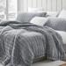 Peak of Cozy Coma Inducer Oversized Chevron Comforter Set Polyester/Polyfill/Microfiber in Black | King Comforter + 2 King Shams | Wayfair