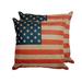 Gracie Oaks Flag Throw Pillow Cover w/ Insert Set of 2 18.0 H x 18.0 W x 3.0 D in Polyester/Polyfill blend | 18" H X 18" W X 3" D | Wayfair