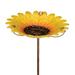 Regal Art & Gift Birdbath/Feeder Stake - Sunflower Glass in Yellow | 25 H x 12 W x 12 D in | Wayfair 11921