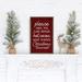 The Holiday Aisle® Hot Cocoa Christmas Movies Red Wood in Brown/Red | 16 H x 10 W x 1.5 D in | Wayfair 4002166D590D40EF91F2743A74FE3ACF