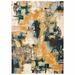 Blue 130 x 94 x 0.39 in Area Rug - 17 Stories Rectangle Machine Woven Polypropylene Area Rug in Polypropylene | 130 H x 94 W x 0.39 D in | Wayfair