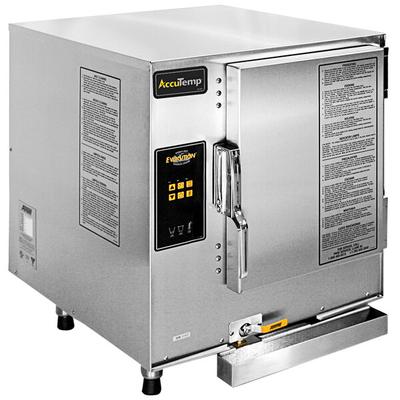 AccuTemp E62401E060 Evolution 6 Pan Countertop Electric Boilerless Steamer - 240V, 6kW