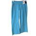 Nike Pants & Jumpsuits | Nike Dri Fit Women's Size S Light Weight Knit Athletic Capri Pants Turquoise | Color: Blue | Size: S