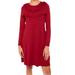 Kate Spade Dresses | Kate Spade New York Wool Blend Fringe Long Sleeve Sweater Dress, Deep Russet | Color: Red | Size: Xxs