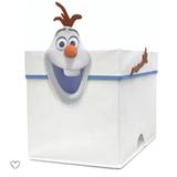 Disney Other | Disney Frozen Olaf Figural Collapsible Storage Bin | Color: Brown/White | Size: 12.5” X 11” X 17.5 “