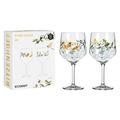 RITZENHOFF Botanic Glamour No. 1 3791002 Gin Glasses 700 ml Set of 2 with Paper Worlds Made in Germany Green Orange Black