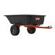 Agri-Fab Inc 45-0552, 700-Pound, Poly Dump/Swivel Cart, Black/Orange