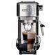 Ariete 1380 Metal Slim Barista Espresso Coffee Maker Machine & Milk Frother for Powder or Pods, 15 Bar Pressure & Cup Warmer,1.1 liters, Stainless Steel