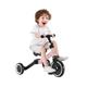 Maxmass 3 In 1 Kids Tricycle, Baby Balance Bike with Adjustable PU Seat, 3 Wheels Toddlers First Bike for 1-3 Years Old Boys and Girls (Pink)