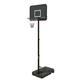 NORTHERN STONE Pro Court Free Standing Height Adjustable Portable Basketball Hoop System with 44 Inch Impact Backboard Official Height