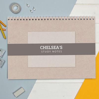 Study A4 Desk Planner Personalised