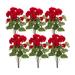 Geranium Bush (Set of 6) - 11 x 9 x 20