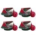 KidCo PeaPod Portable Toddler Travel Bed & Storage Bag, Cranberry (4 Pack)