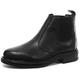 Mens 'Roamers' Fashion Leather Chelsea Boots - Black Leather, Mens UK 8 / EU 42