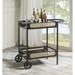 ACME Colson 2-tier Mirrored Shelf Serving Cart in Black - N/A