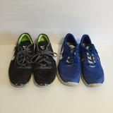Nike Shoes | Nike Free Run Sneakers 8 Womens Running Athletic Shoes Black Blue Lot Bundle | Color: Black/Blue | Size: 8