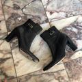 Coach Shoes | Coach Gerry Black Leather Ankle Boots Size 9 | Color: Black/Silver | Size: 9