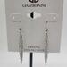 Giani Bernini Jewelry | Giani Bernini Crystal Drop Earrings, Sterling Silver, New With Tags | Color: Silver | Size: Os
