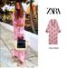 Zara Dresses | Blogger Favorite Zara Boho Dress | Color: Pink | Size: M
