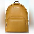 Michael Kors Bags | New Michael Kors Erin Medium Backpack Pebble Leather Marigold | Color: Orange/Yellow | Size: Os